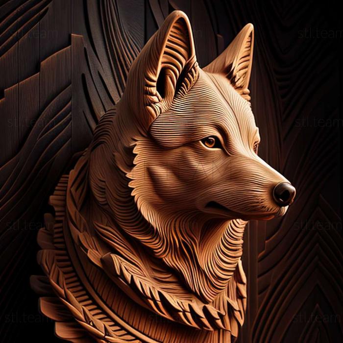 3D model Nenets husky dog (STL)